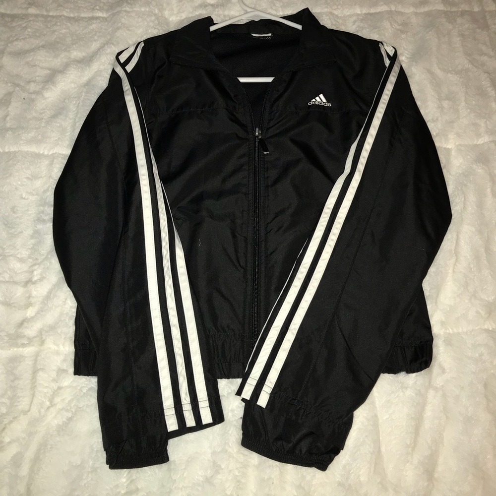 Black Adidas Rain Jacket